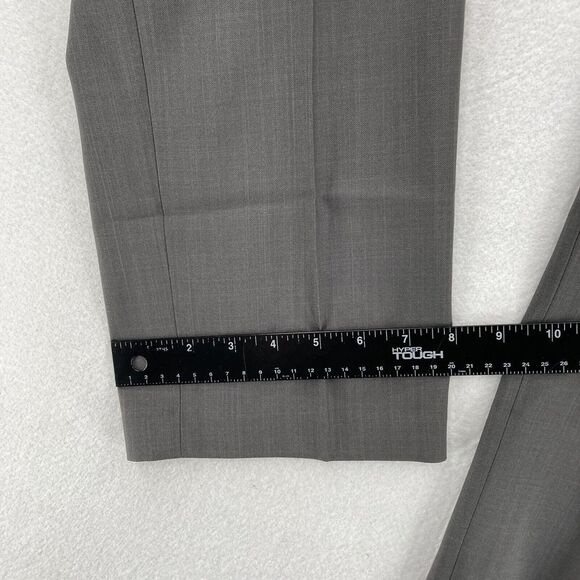Haggar Dress Pants Women's 36x30 Gray Performance Stretch Straight Leg Waistband - Picture 9 of 12